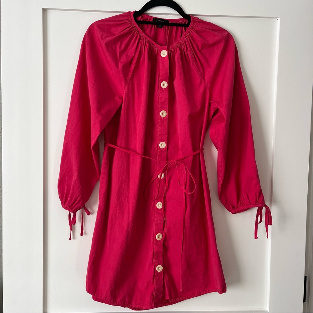 Jcrew cotton button down mini dress